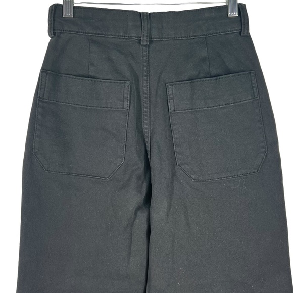 EVERLANE The Organic Cotton Wide Leg Pants Hight Rise Size 2 - Picture 6 of 10